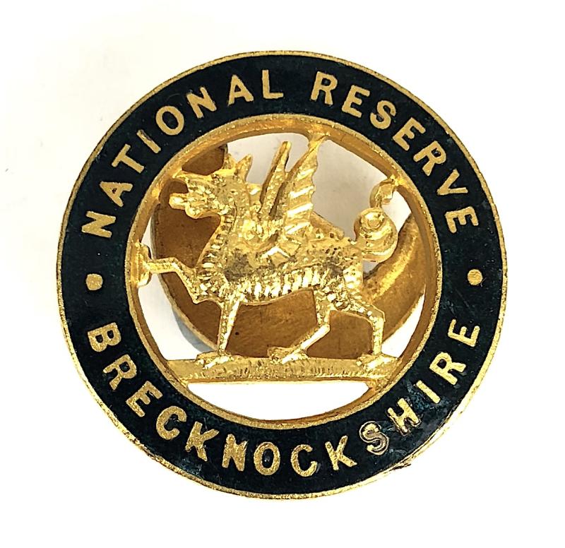 WW1 National Reserve Brecknockshire home front badge Wales