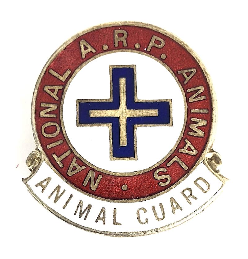 WW2 National ARP Animals Guard air raid precaution badge