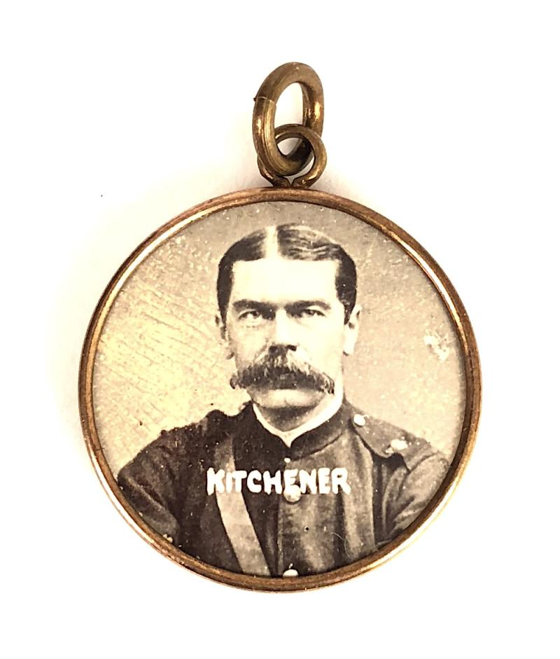 Boer War Lord Kitchener Lord Roberts photographic portrait fundraising badge