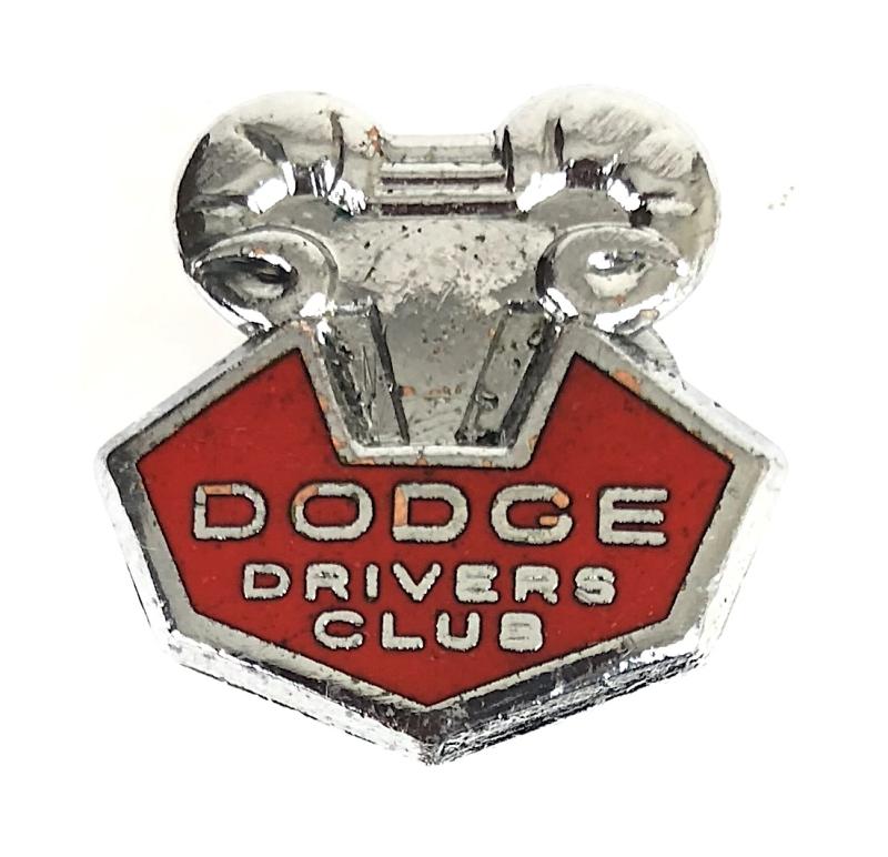 Dodge Drivers Club classic cars, pickup trucks and vans badge