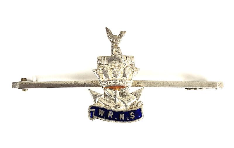 Womens Royal Naval Service WRNS Silver Sweetheart Brooch