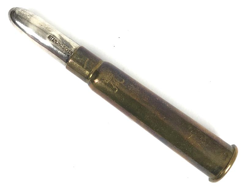 WW1 Princess Mary Christmas 1914 Gift Fund silver top bullet pencil by Asprey London