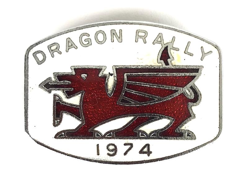 1974 Dragon Rally Motor Cycle Badge Wales