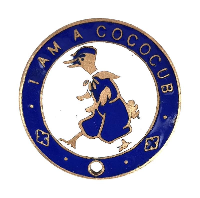 Cococub League childrens club advertising badge Cadbury Bournville Chocolate