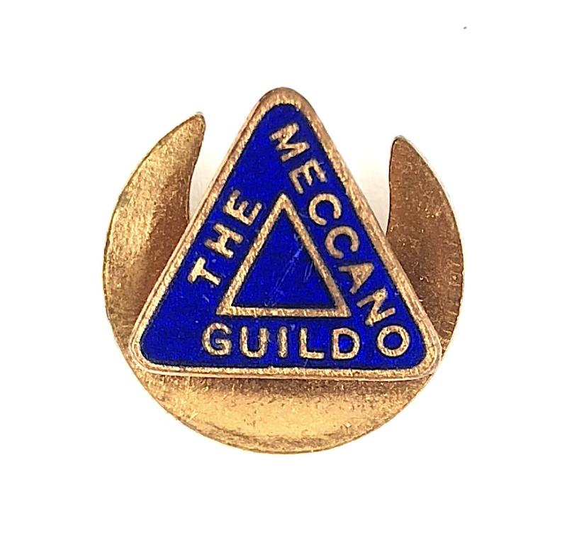 The Meccano Guild blue enamel club membership lapel badge