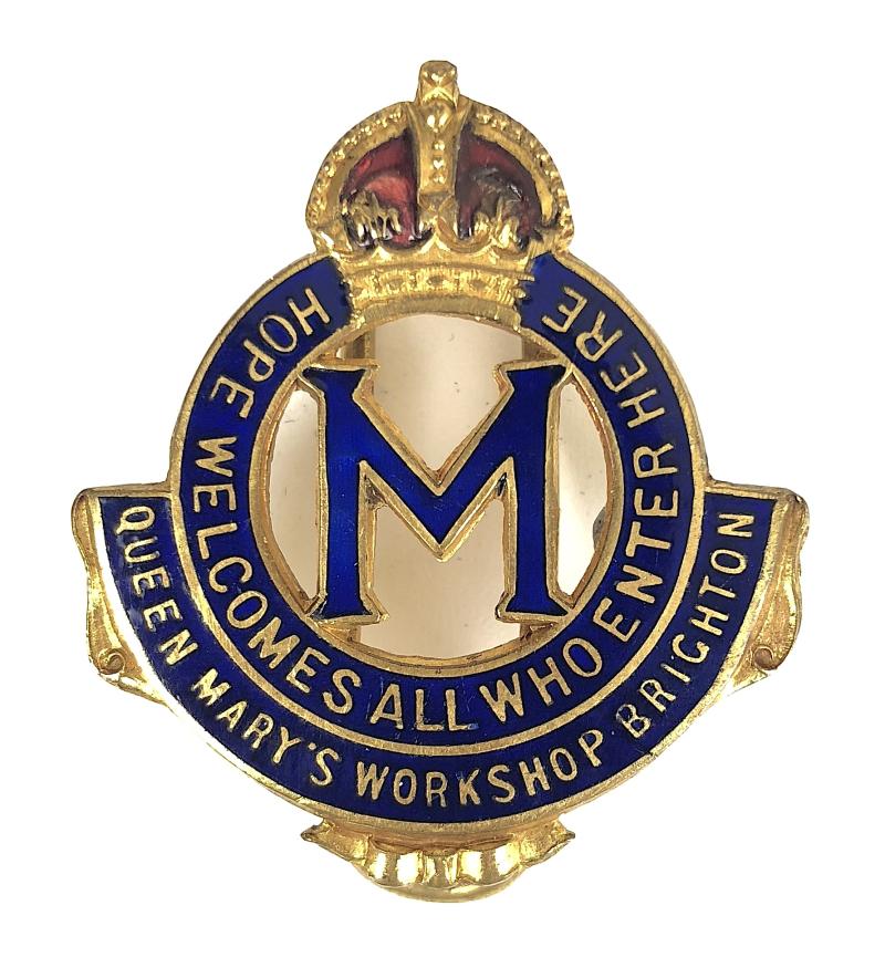 WW1 Queen Marys Workshop Brighton Staff Badge