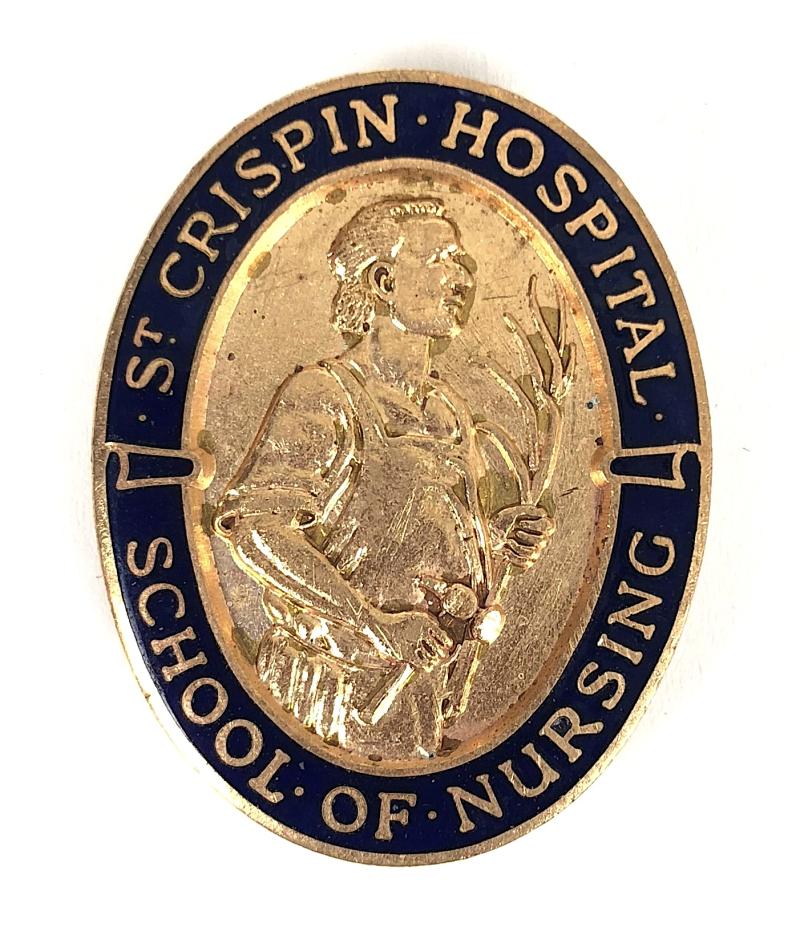 St.Crispin Hospital School of Nursing Badge Dunston Northampton