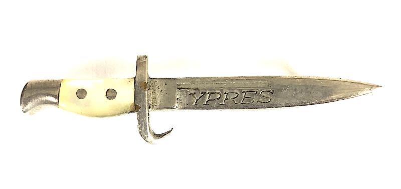 Battle of Ypres miniature bayonet pin badge 39mm.