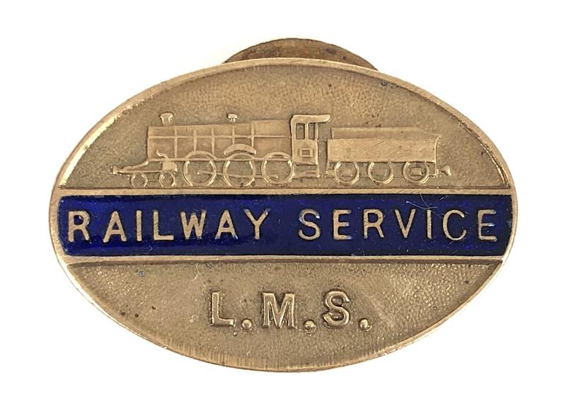 WW2 London Midland Scottish Railway LMS war service badge