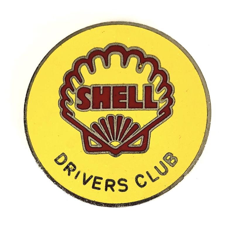 Shell Company Drivers Club lapel badge screw post fitting