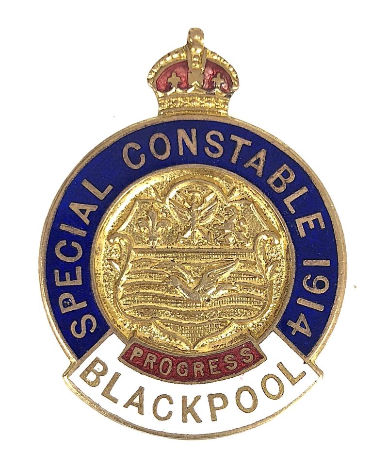 WW1 Blackpool Special Constable 1914 Badge