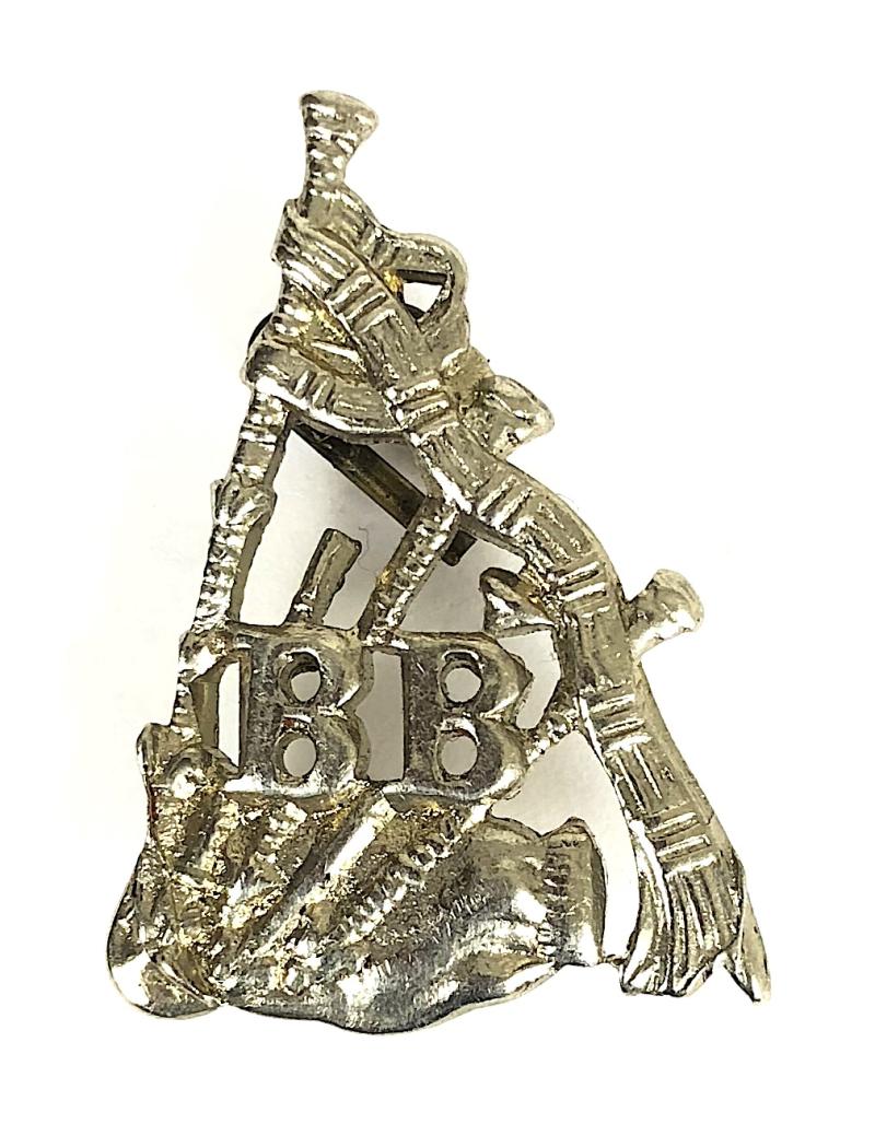 Boys Brigade Pipers Proficiency nickel badge 1921-68