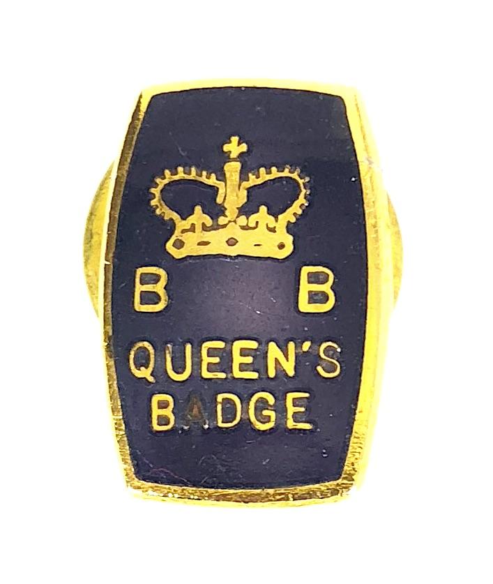 Boys Brigade Queens Badge 1968 to 1984 miniature enamel award