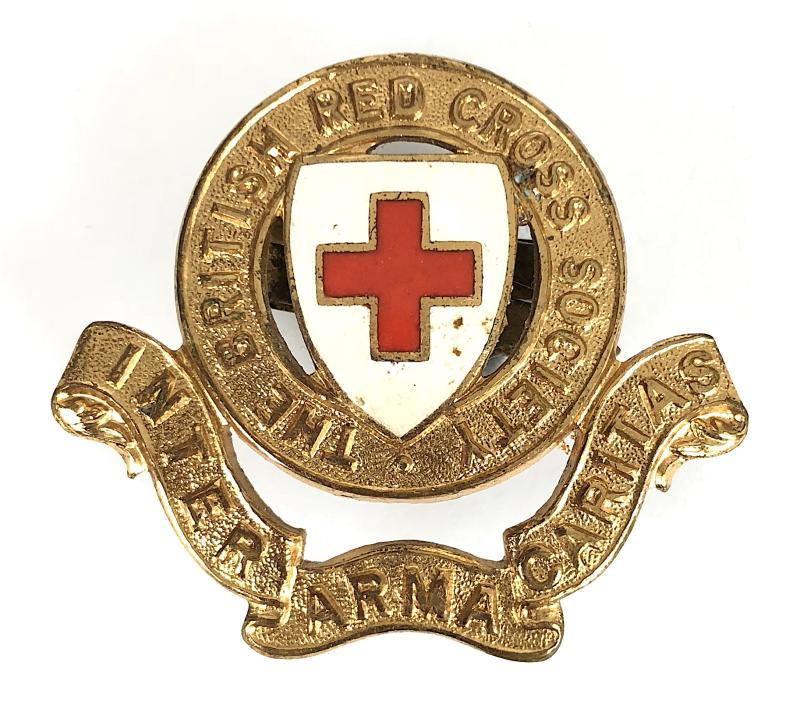 British Red Cross Society hat badge blade attachments