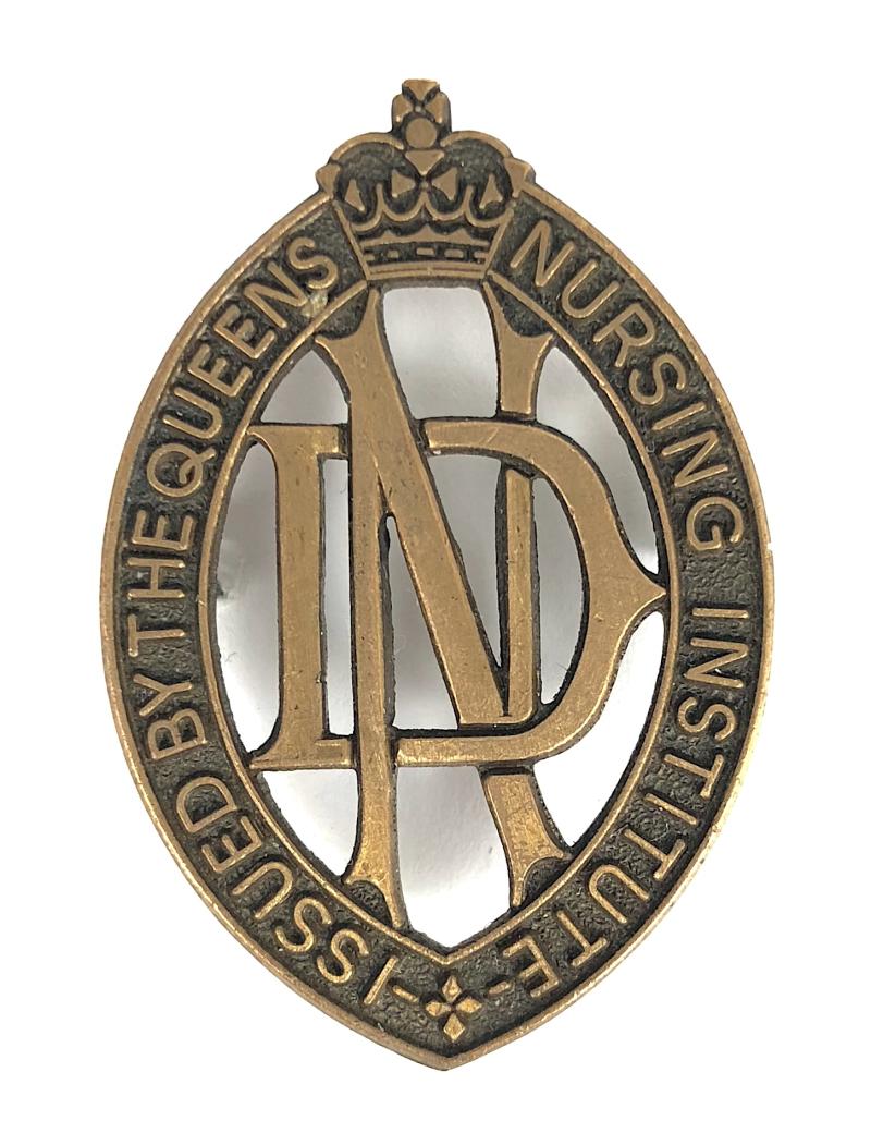 The Queens Nursing Institute District Nurse Pin Badge