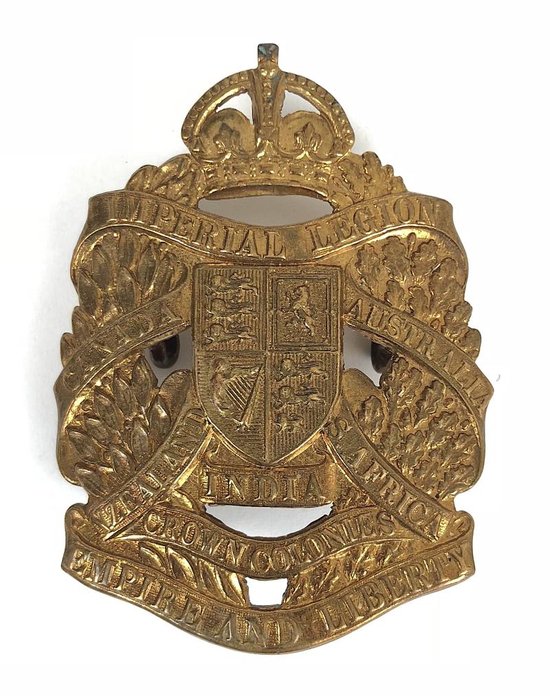 Imperial Legion Patriotic Organisation brass cap badge c1933