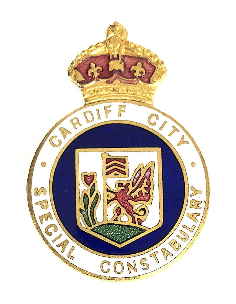 Cardiff City Special Constabulary police badge Wales