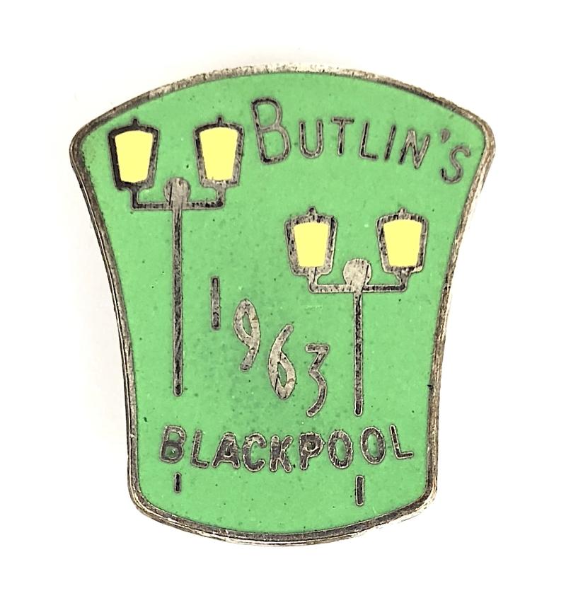 Butlins 1963 Blackpool holiday camp illuminations badge