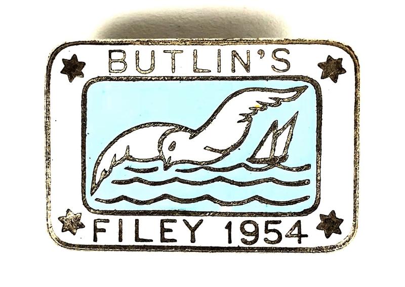 Butlins Filey 1954 holiday camp badge