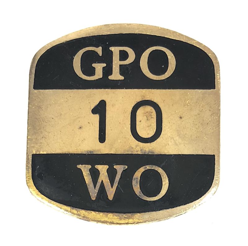 General Post Office GPO 10 WO postmans security badge