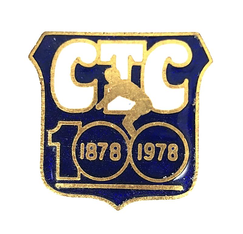 Cycle Touring Club CTC 1878 1978 Centenary Badge