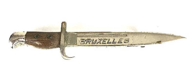 WW1 Bruxelles miniature bayonet pin badge Length 46mm.