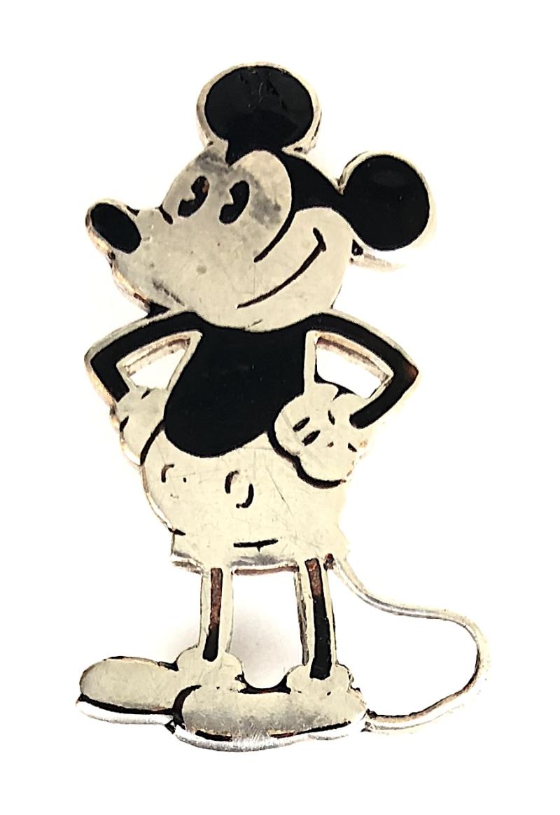 Mickey Mouse cartoon character miniature badge by Charles Horner