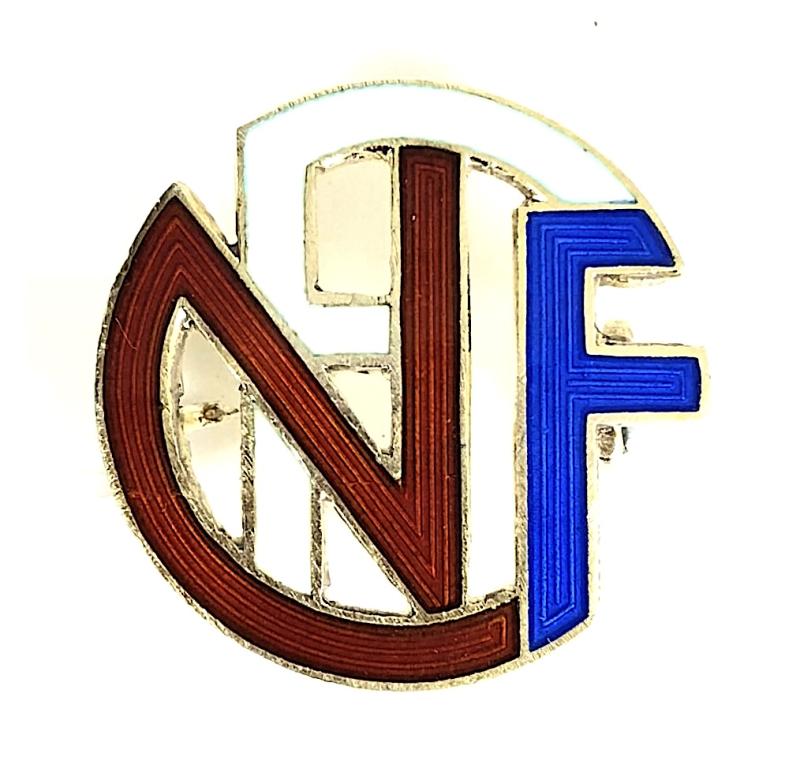 Norwegian Football Federation vintage silver badge