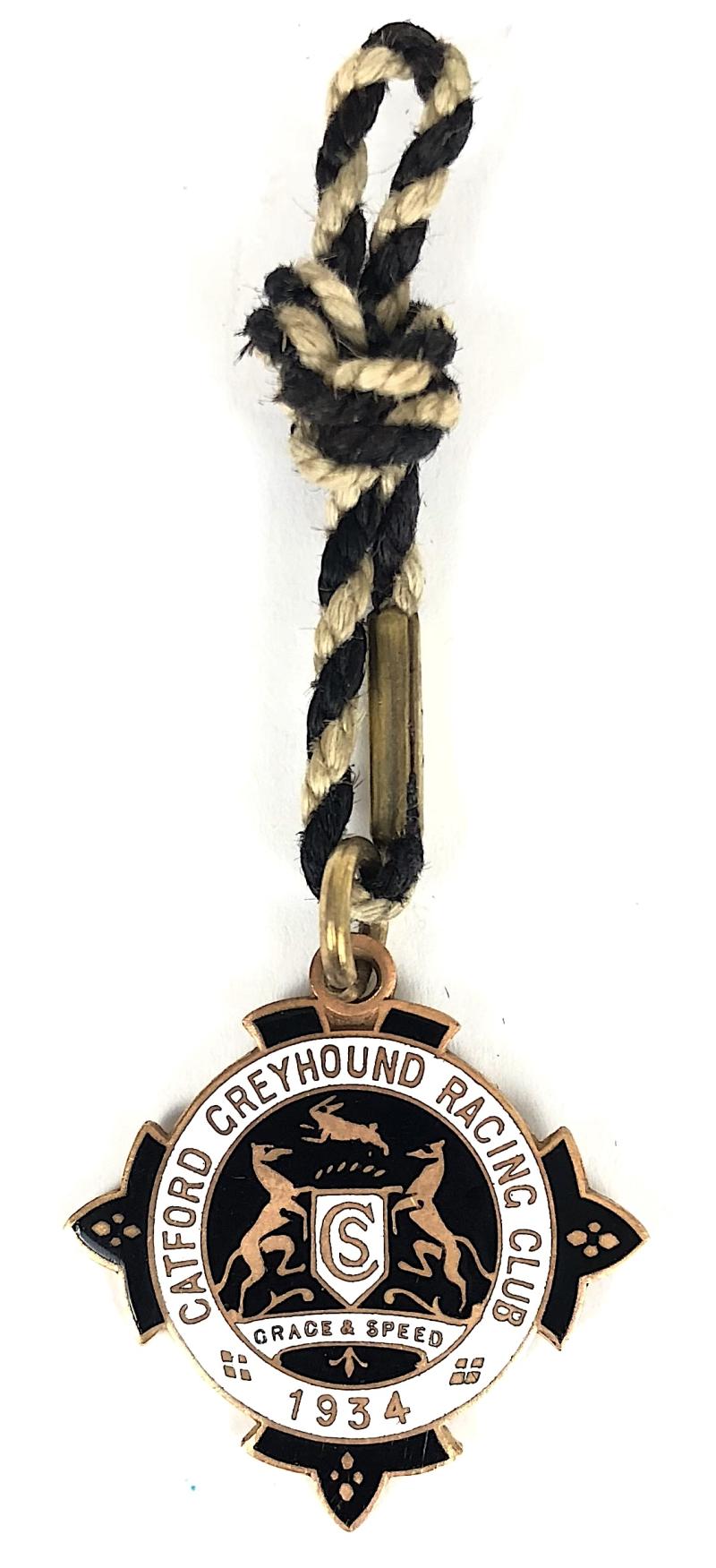 Catford Greyhound Racing Club 1934 membership badge