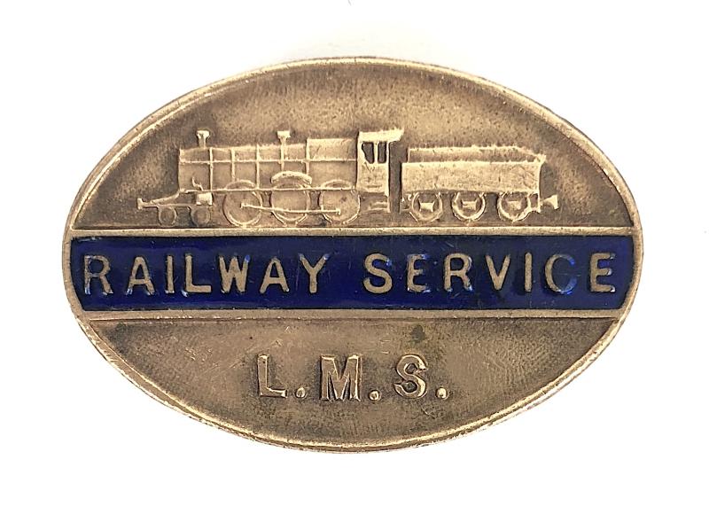 WW2 London Midland Scottish Railway LMS war service PIN badge A 840