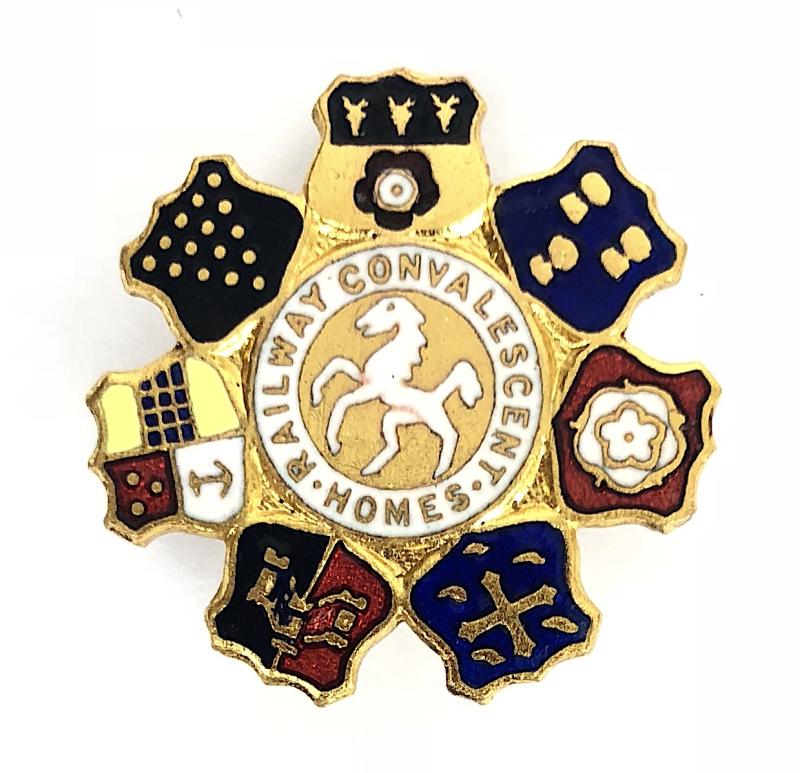 Railway Convalescent Homes pin badge issued 1948 to 1951