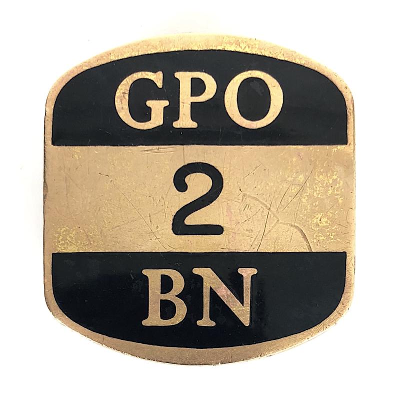 General Post Office GPO 2 BN postmans security badge