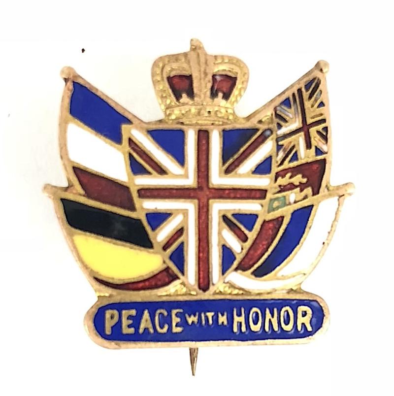 1914-1915 British Imperial Relief Fund of New England patriotic fundraising badge