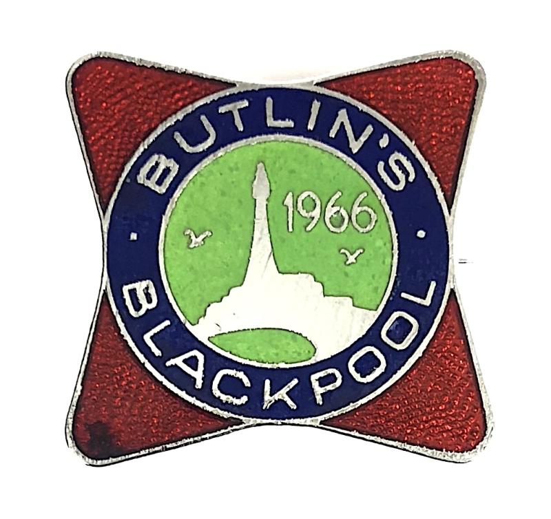 Butlins 1966 Blackpool holiday camp tower badge