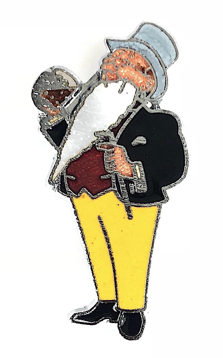 William Younger Brewery Father William mascot figure beer tasting badge R.E.V. GOMM