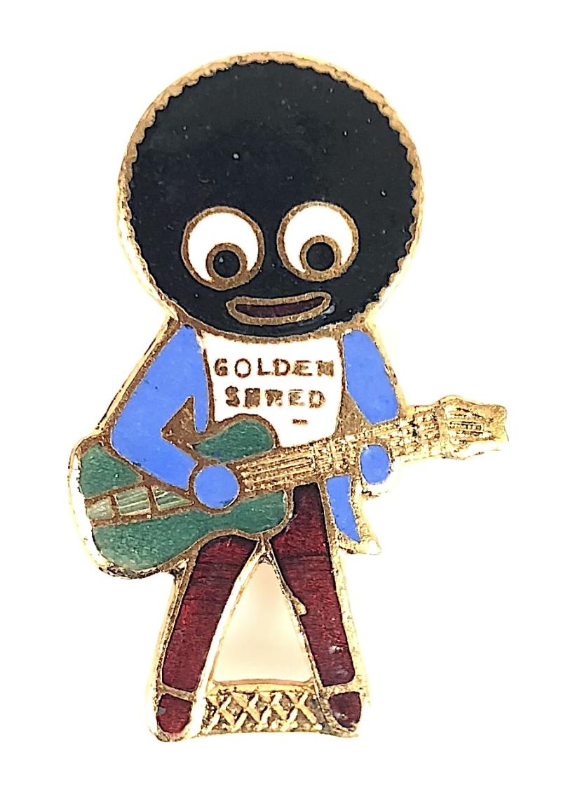 Robertson Golly guitarist white waistcoat badge Marples & Beasley in Circle