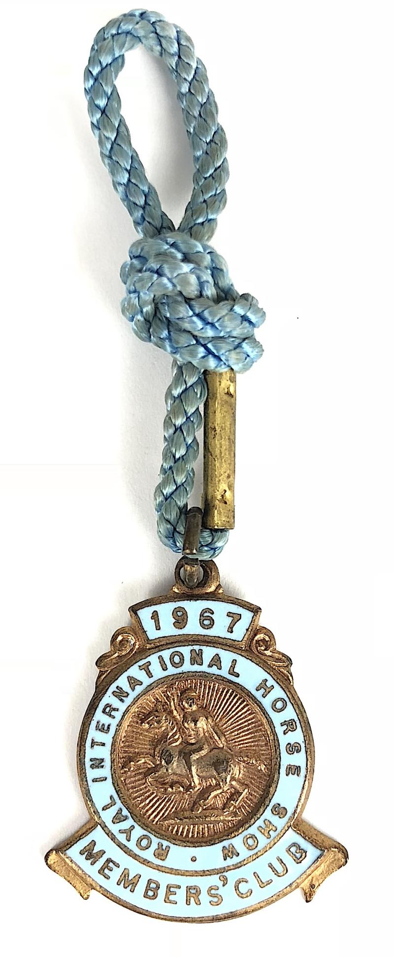 1967 Royal International Horse Show Members Club Badge 'BLOCK J No.482'