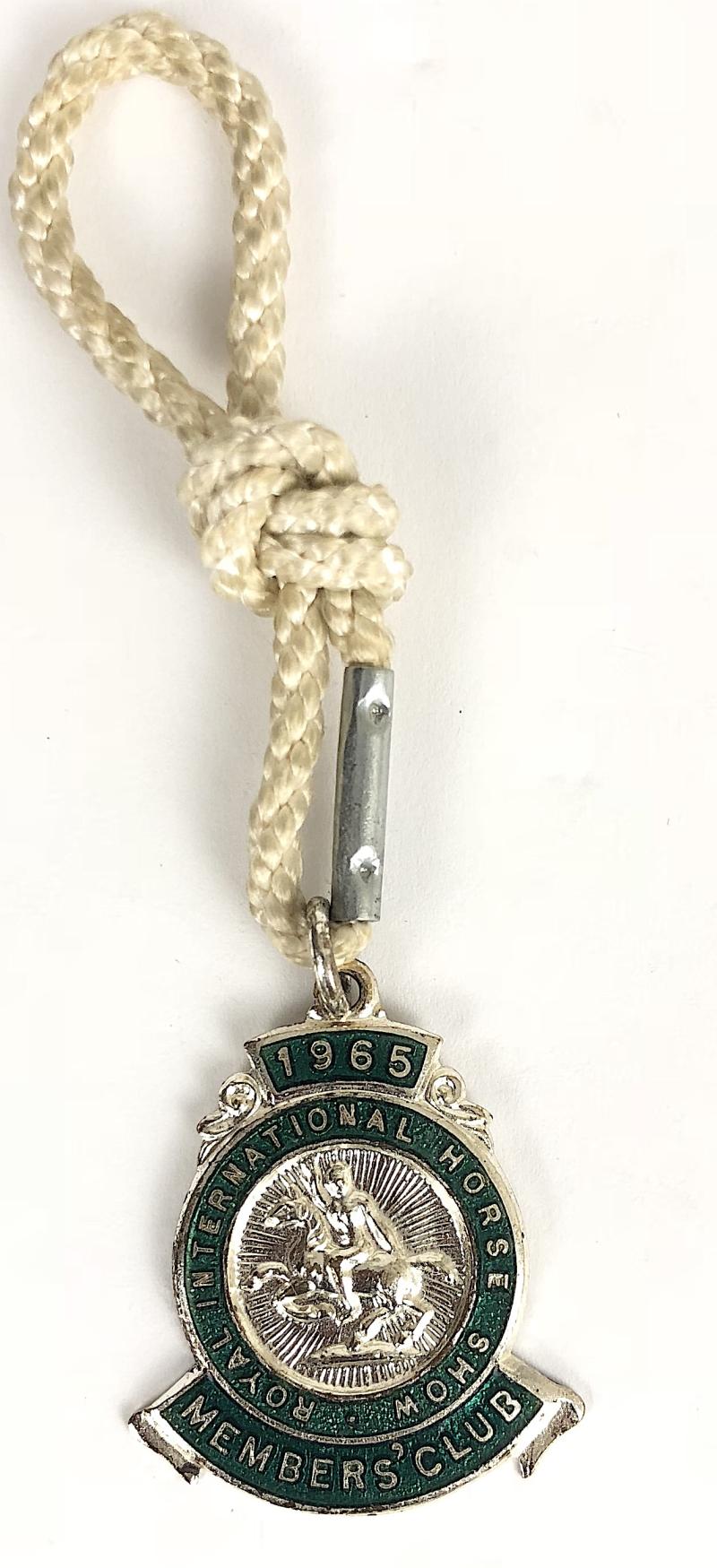 1965 Royal International Horse Show Members Club Badge 'BLOCK J No. 556'
