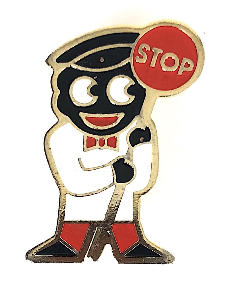 Robertsons 1980 Golly Lollipopman badge Short Pole