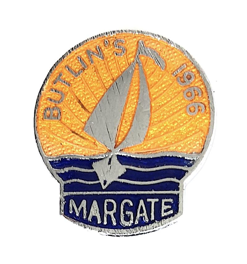 Butlins 1966 Margate Holiday Camp yacht badge