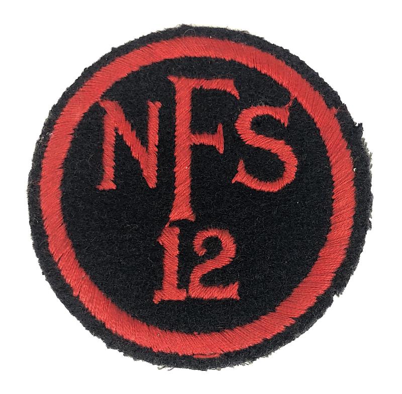 National Fire Service NFS 12 Stevenage Fire Force Area uniform badge Hertfordshire