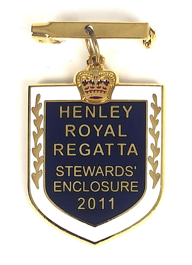 2011 Henley Royal Regatta stewards enclosure pin badge