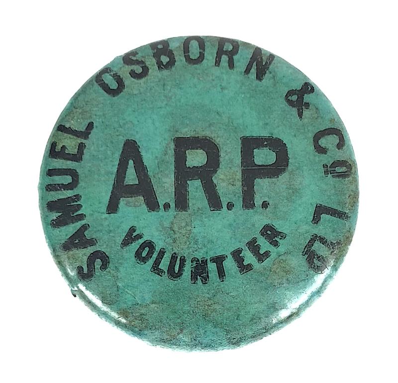 Samuel Osborn & Co Ltd ARP Volunteer Air Raid Precaution badge