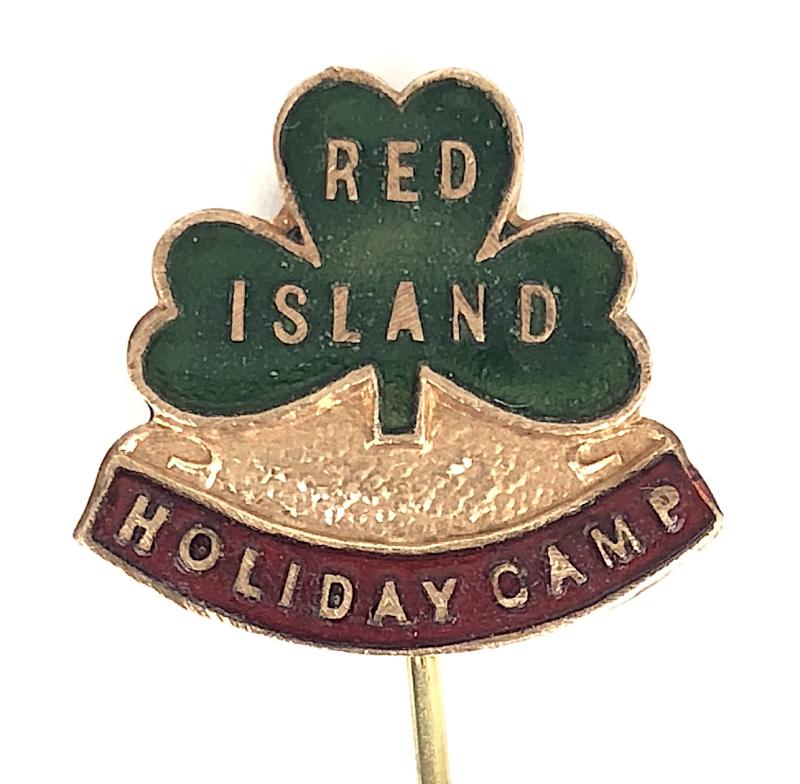 Red Island Holiday Camp stick pin badge Skerries Dublin Ireland