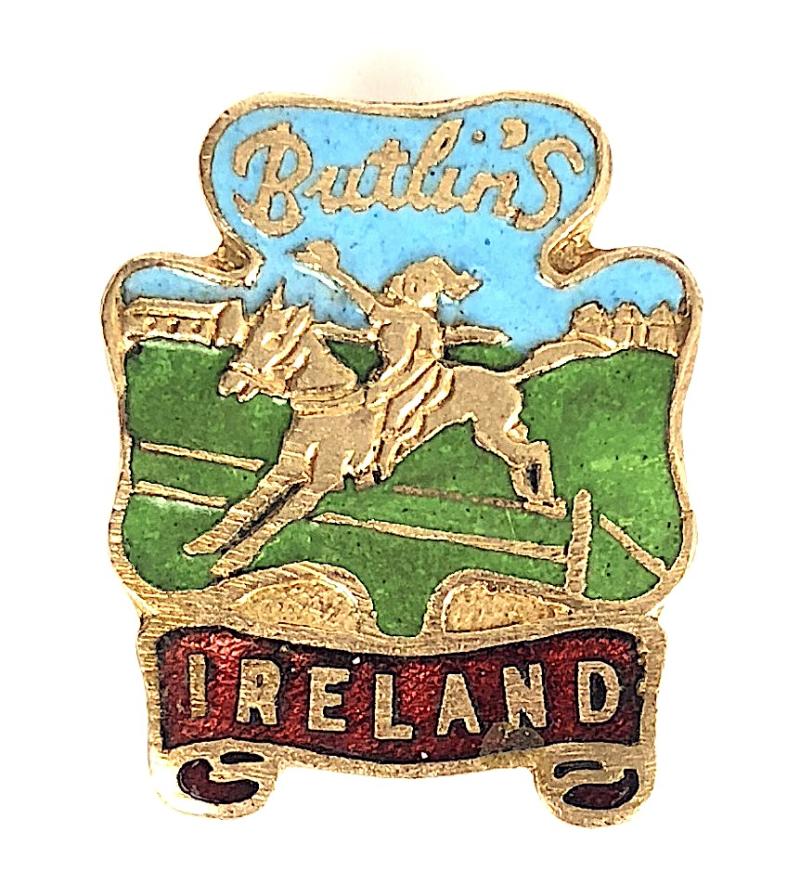 Butlins 1953 Mosney Ireland holiday camp horse and rider badge