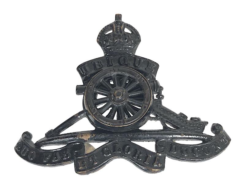 Royal Artillery Officers Service Dress OSD bronze cap badge Firmin London