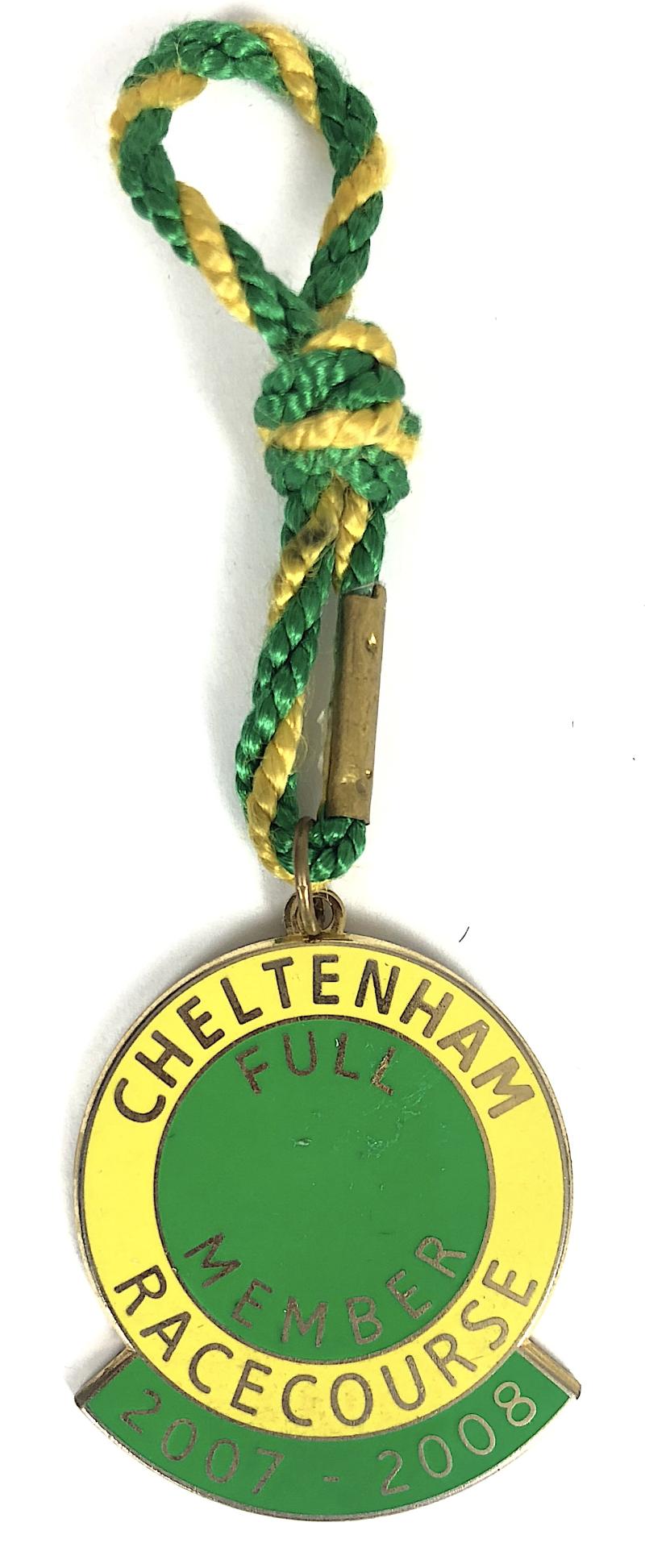 Cheltenham Racecourse 2007 -2008 horse racing club badge