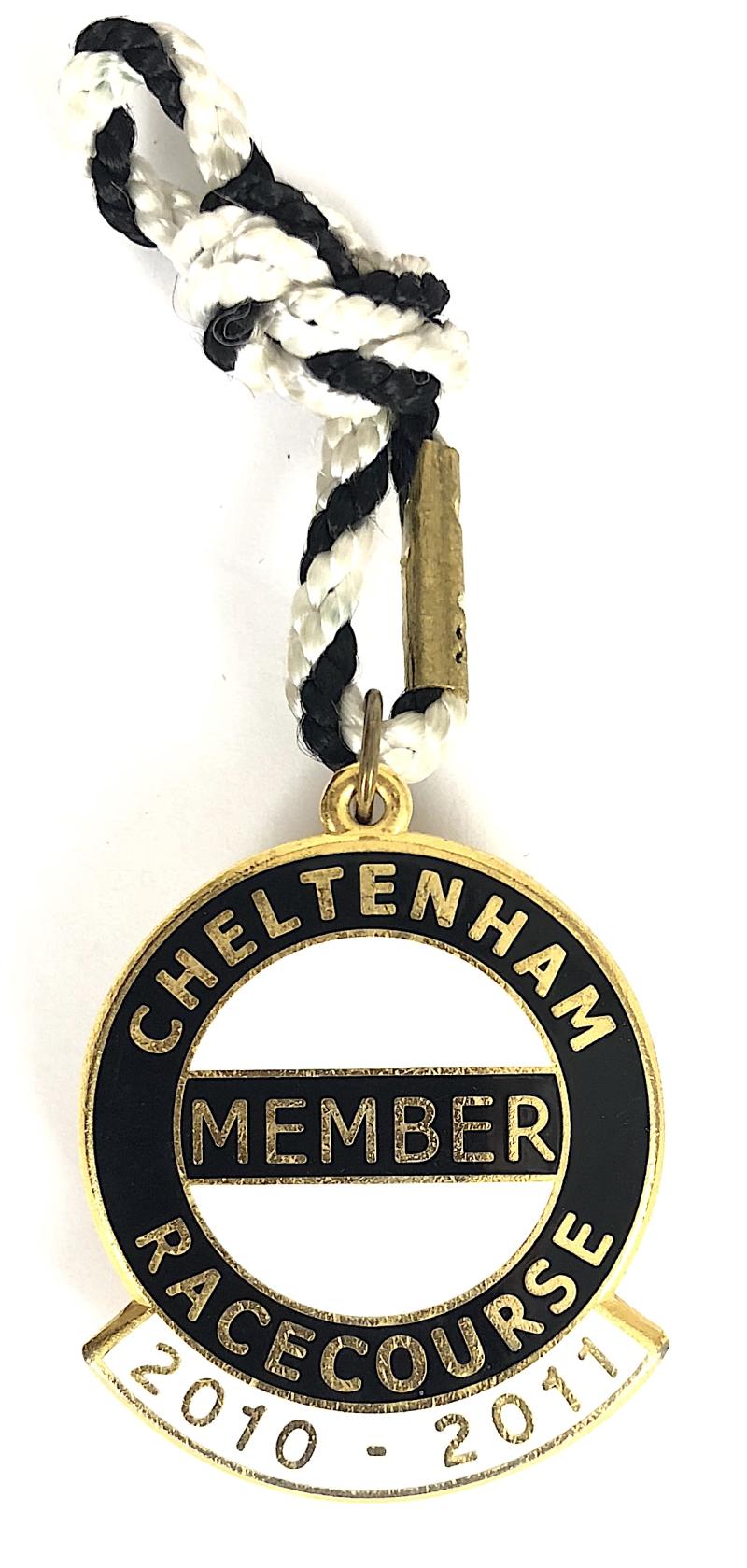 Cheltenham Racecourse 2010 - 2011 horse racing club badge