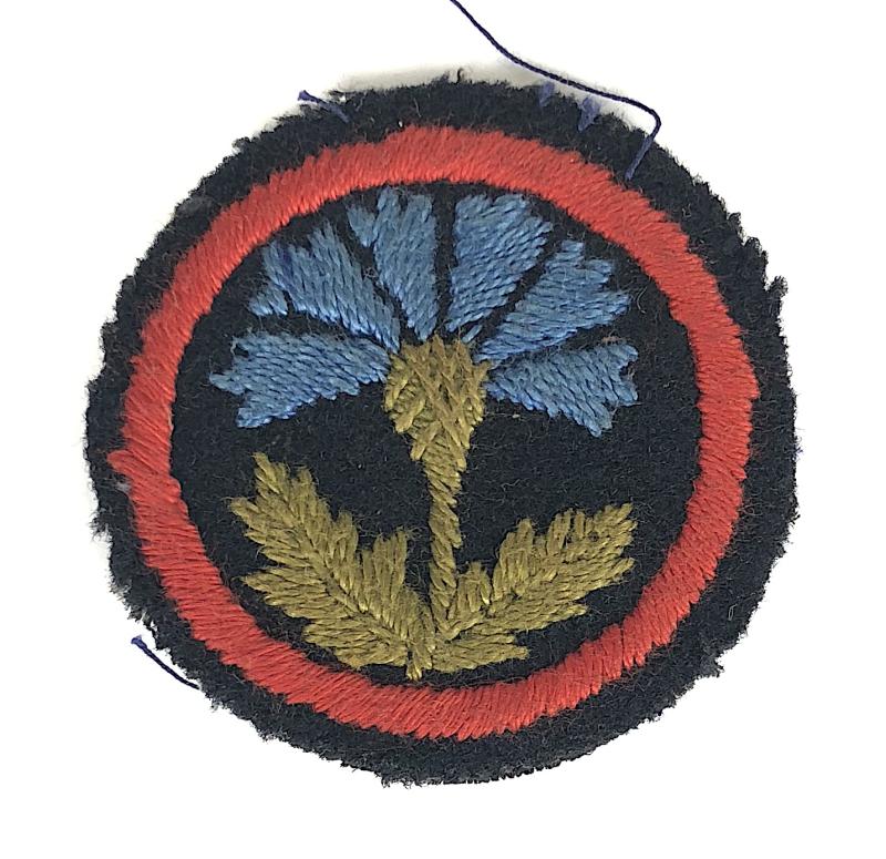Girl Guides Cornflower patrol emblem felt cloth badge circa pre 1930
