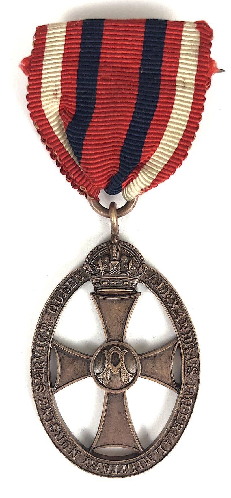Queen Alexandras Imperial Military Nursing Service male nurse bronze medal